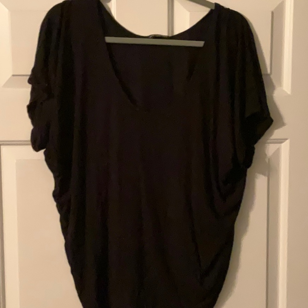 (L)Womens Black Cha Cha Vente Blouse
